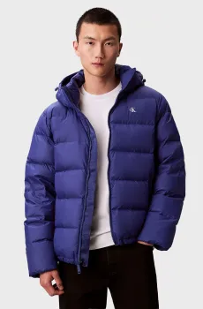 Мужской синий пуховик ZIP OFF Синий S Calvin Klein Jeans LV04RC518G