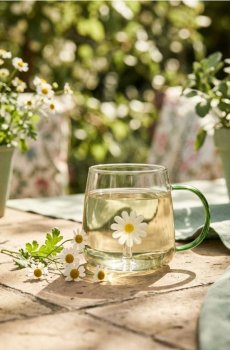 Скляна кружка з ручкою - різнобарвний