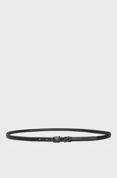 Женский черный кожаный ремень autograph slider Черный 95 Karl Lagerfeld A3W33037