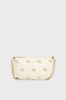 Женская белая сумка с узором Белый ONESIZE Karl Lagerfeld 246W3204