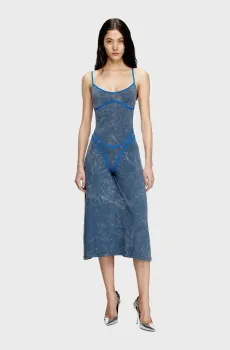 Женское темно-синее платье D-WOW Синий M Diesel A17335 0CNAY