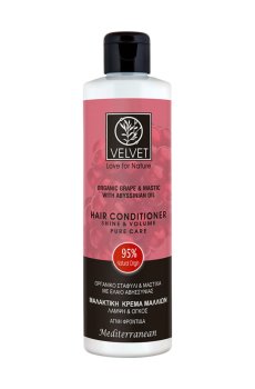 Кондиционер для волос Velvet Love for Nature Organic Grape & Mastic Hair Conditioner Блеск и объем, 250 мл