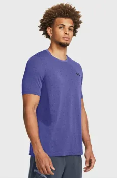 Мужская фиолетовая футболка Vanish Seamless SS Фиолетовый S Under Armour 1382801-561