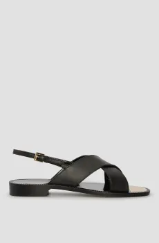 Женские черные кожаные босоножки Черный 37 Baldinini D5E284P1VITE;0000