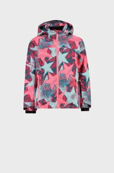 Детская лыжная куртка с узором SNAPS HOOD TWILL Разноцветный 140 CMP 39W2085-10ZS