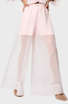 Женские пудровые брюки Розовый XS ANDRE TAN 41021