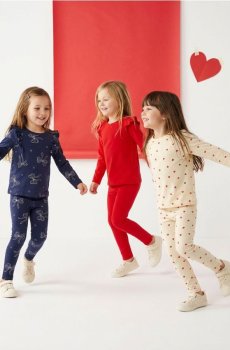 Бавовняні легінси 3 pack - кремовий