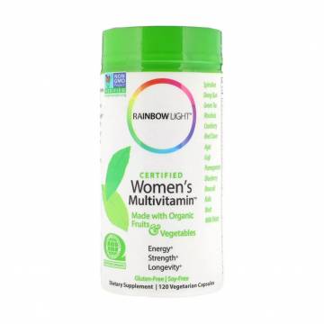 Женские мультивитамины Rainbow Light Certified Womens Multivitamin, 120 вегетарианских капсул. Женские мультивитамины Rainbow Light Certified Womens Multivitamin, 120 вегетарианских капсул.
