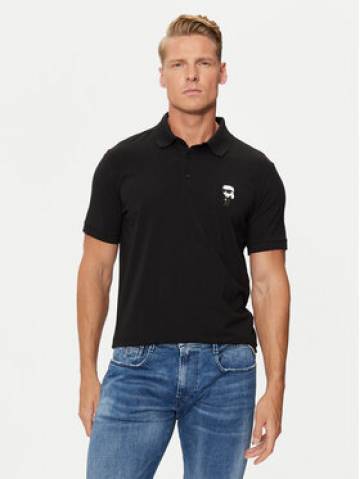 KARL LAGERFELD Поло 745022 500221 Чорний Regular Fit KARL LAGERFELD Поло 745022 500221 Чорний Regular Fit