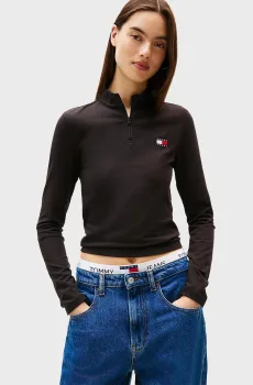 Женская черная спортивная кофта BADGE Черный XS Tommy Jeans DW0DW21567