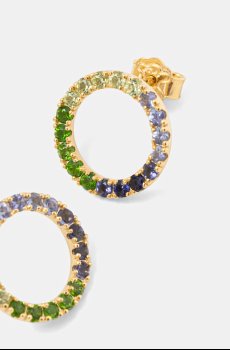 Позолоченные серебряные серьги Tous