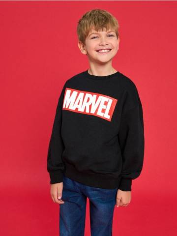 Світшот crewneck Marvel - чорний Світшот crewneck Marvel - чорний