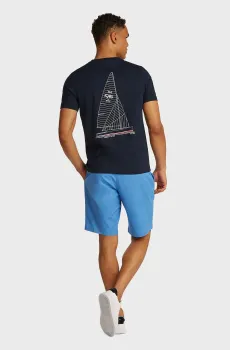 Мужская темно-синяя футболка OUTLINE SAILING Синий M Tommy Hilfiger MW0MW38614