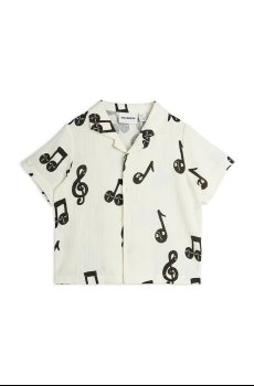 Детская хлопковая рубашка Mini Rodini Note