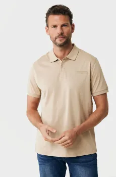 Мужское бежевое поло Mercerized Бежевый S Mexx MF007101641M