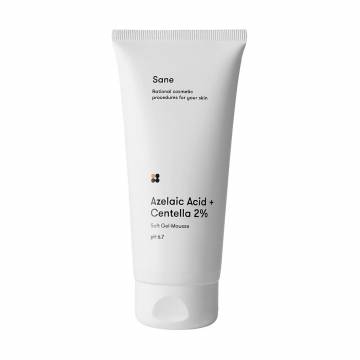 Очищающий гель для лица Sane Azelaic Acid + Centella 2% Soft Gel-Mousse pH 6.7, 200 мл Очищающий гель для лица Sane Azelaic Acid + Centella 2% Soft Gel-Mousse pH 6.7, 200 мл