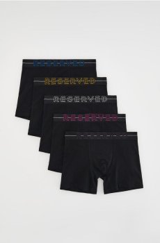 Reserved - Боксери Long, 5 штук - чорний - 042ES-99X