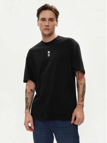 Jack&Jones Футболка Floral 12253401 Чорний Wide Fit Jack&Jones Футболка Floral 12253401 Чорний Wide Fit