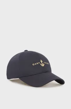 Женская темно-синяя кепка ANCHOR SATIN CAP Синий ONESIZE Gant 4901003