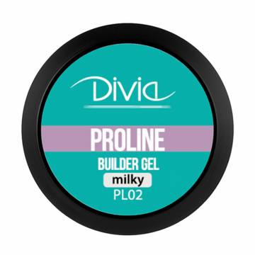 Гель для наращивания ногтей Divia ProLine Builder Gel PL02 Milky, 5 г Гель для наращивания ногтей Divia ProLine Builder Gel PL02 Milky, 5 г