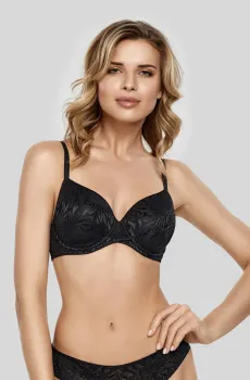 Женский черный бюстгальтер Черный 70E MARC&ANDRE W23-1115-RGM-SY