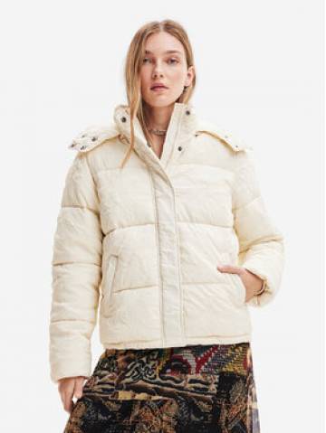 Desigual Пуховик 23WWEW72 Бежевий Regular Fit Desigual Пуховик 23WWEW72 Бежевий Regular Fit