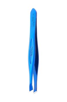 Пинцет для бровей Nghia Export Eyebrow Tweezers T.01BL скошенный, синий