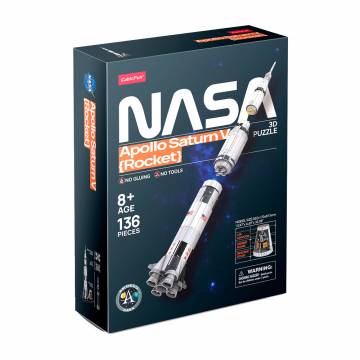 Тривимірний пазл CubicFun NASA Ракета Аполлон Сатурн-5 (DS1059h) Тривимірний пазл CubicFun NASA Ракета Аполлон Сатурн-5 (DS1059h)