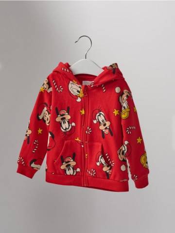 Худі на блискавці Mickey Mouse - червоний Худі на блискавці Mickey Mouse - червоний