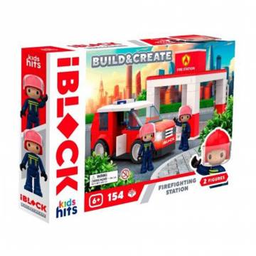 Детский конструктор iBlock Junior Пожарная станция, 154 элемента, от 6 лет, 24*16*6 см (KH43/002/4) Детский конструктор iBlock Junior Пожарная станция, 154 элемента, от 6 лет, 24*16*6 см (KH43/002/4)