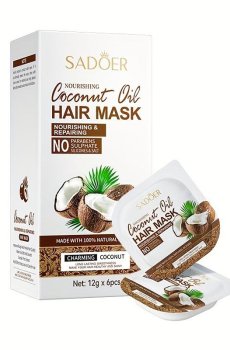 Маска для волос Sadoer Coconut Oil Hair Mask, 6*12 г