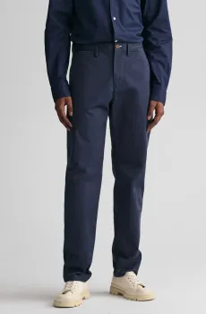 Мужские темно-синие чиносы REGULAR TWILL CHINOS Синий 32-32 Gant 1505222