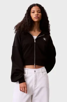 Женское черное худи FRENCH TERRY BADGE Черный XXS Calvin Klein Jeans LV047C216G