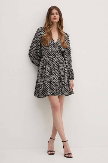 Платье Marciano Guess JOSETTE цвет чёрный mini расклешённое 4YGK11 9859Z Платье Marciano Guess JOSETTE цвет чёрный mini расклешённое 4YGK11 9859Z