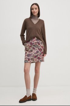 Юбка с примесью шерсти Mos Mosh