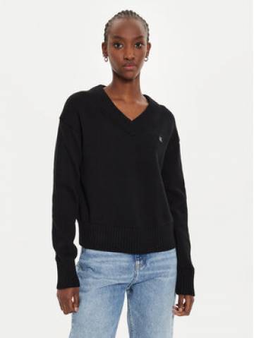Calvin Klein Jeans Светр Embro Badge J20J224632 Чорний Regular Fit Calvin Klein Jeans Светр Embro Badge J20J224632 Чорний Regular Fit