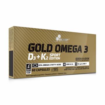 Омега 3 с витаминами Д3 и K2 Olimp Sport Nutrition Gold Omega D3 + K2 Sport Edition, 60 капсул Омега 3 с витаминами Д3 и K2 Olimp Sport Nutrition Gold Omega D3 + K2 Sport Edition, 60 капсул