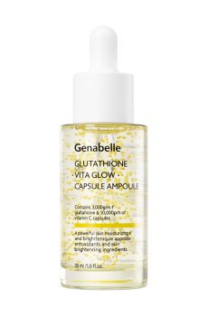 Сыворотка для лица Genabelle Glutathione Vita Glow Capsule Ampoule для осветления и сияния кожи, с глутатионом, 30 мл
