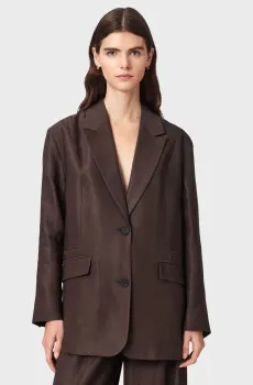 Женский коричневый пиджак CHARLEY Коричневый 10 AllSaints W029QE