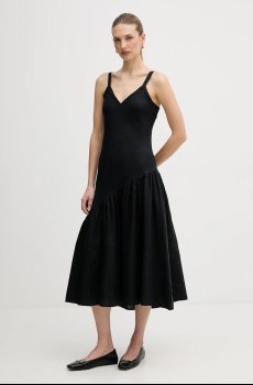 Льняное платье Dkny