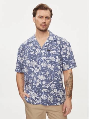 Lee Сорочка Camp 112349496 Голубий Oversize Lee Сорочка Camp 112349496 Голубий Oversize