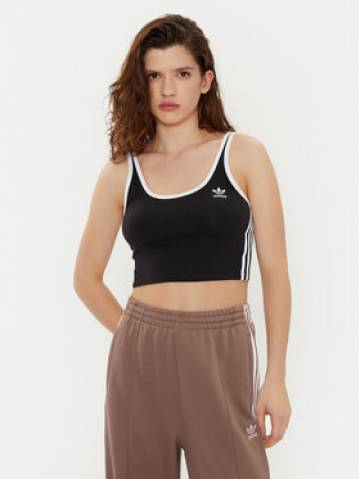 adidas Топ adicolor 3-Stripes JD4612 Чорний Slim Fit adidas Топ adicolor 3-Stripes JD4612 Чорний Slim Fit