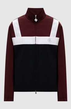 Бордовая спортивная куртка с эмблемой