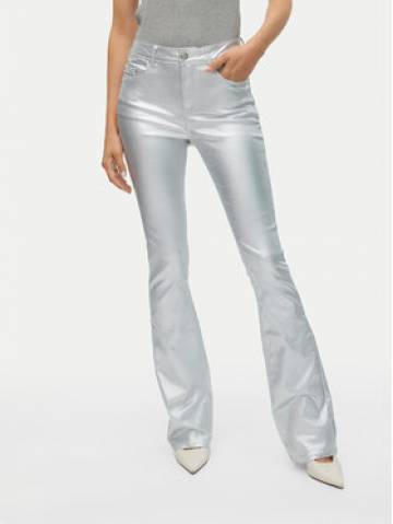 Vero Moda Штани з тканини Flash 10329072 Срібний Flared Fit Vero Moda Штани з тканини Flash 10329072 Срібний Flared Fit