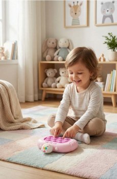 Сенсорна іграшка «Натисни кульку» - рожевий