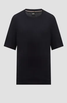 Мужской темно-синий джемпер Синий S BOSS 50519613;404