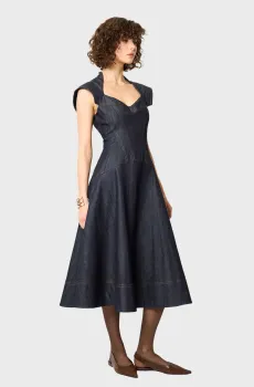 Женское темно-синее джинсовое платье Синий L ANDRE TAN 40018