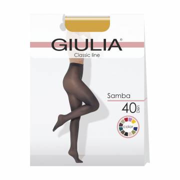 Колготки женские Giulia Samba без шортиков, 40 DEN, Olive, размер 2S Колготки женские Giulia Samba без шортиков, 40 DEN, Olive, размер 2S