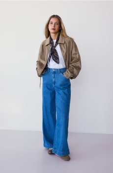 Reserved - Бомбер зі штучної замші - бежевий - 937JM-80X