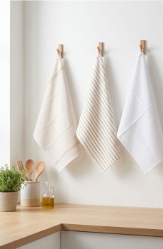 Набір кухонних рушників 3 шт. - бежевий